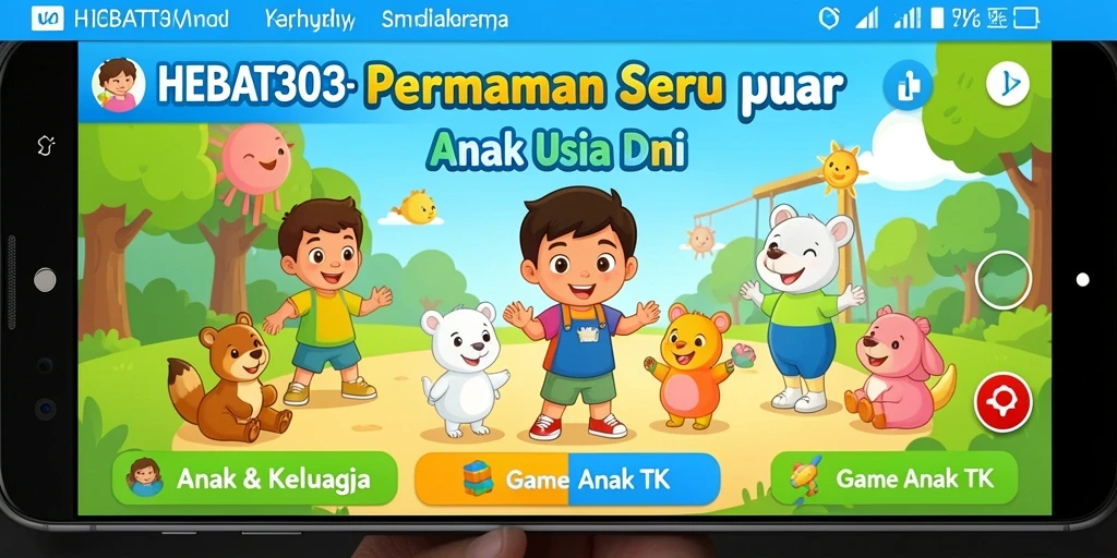 Antarmuka HEBAT303 yang menarik dan ramah anak.