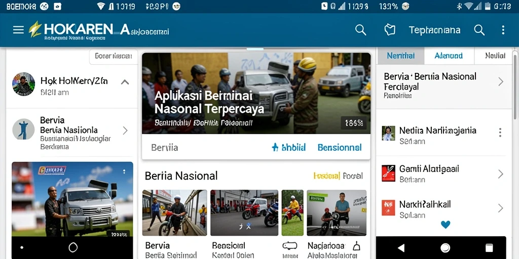 Antarmuka HOKIARENA yang modern dan informatif.