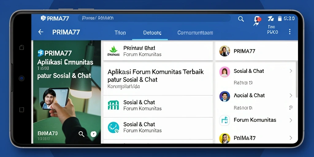 Tampilan antarmuka sederhana dan interaktif dari PRIMA77.