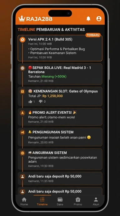 Riwayat versi raja288 untuk pengguna Android Indonesia
